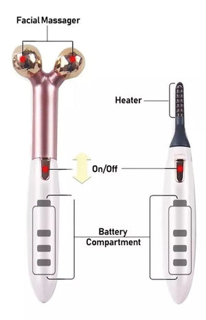 Rizador de pestañas y Masajeador facial